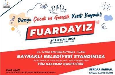 Dünya Çocuk ve Gençlik kenti Bayraklı, İzmir Enternasyonal Fuarında